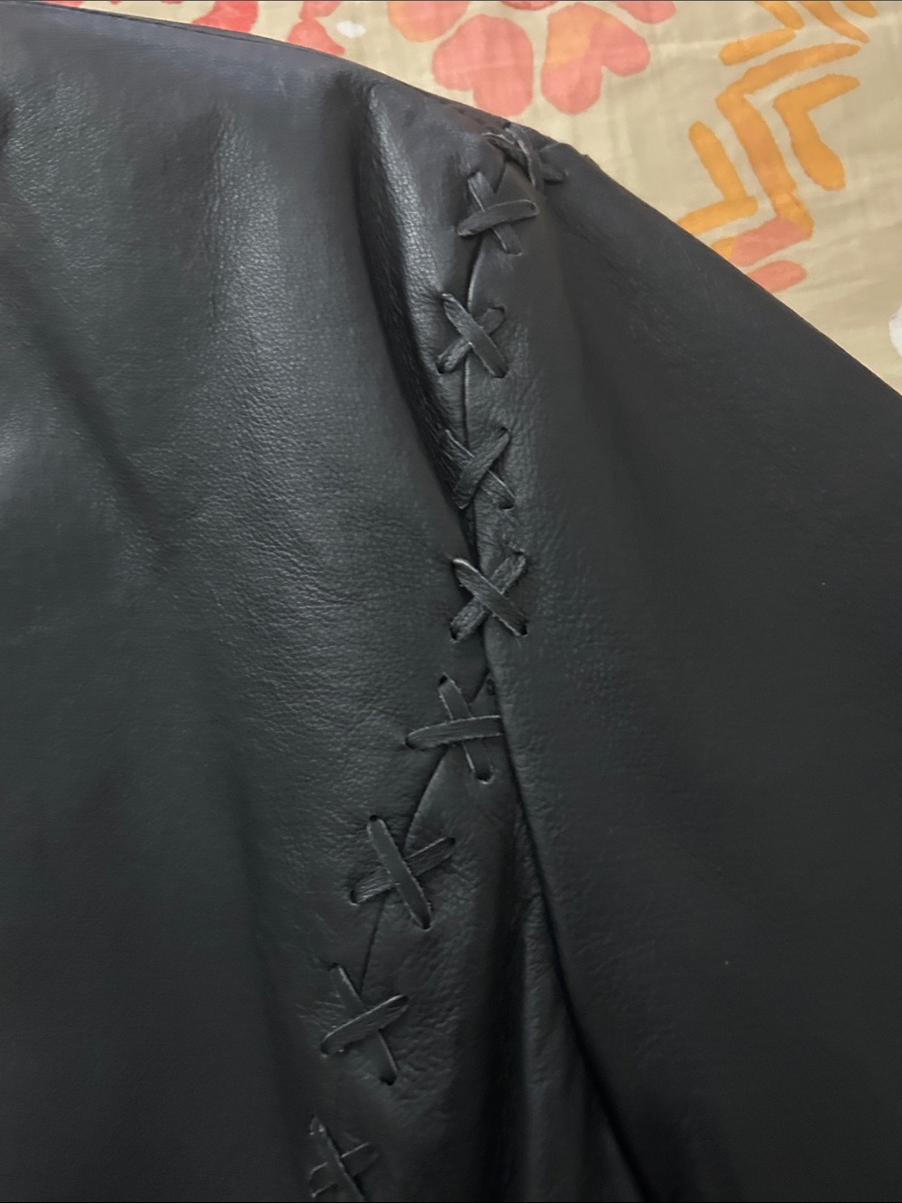 Pamela McCoy Black Leather Fringe Jacket - Picture 10 of 10